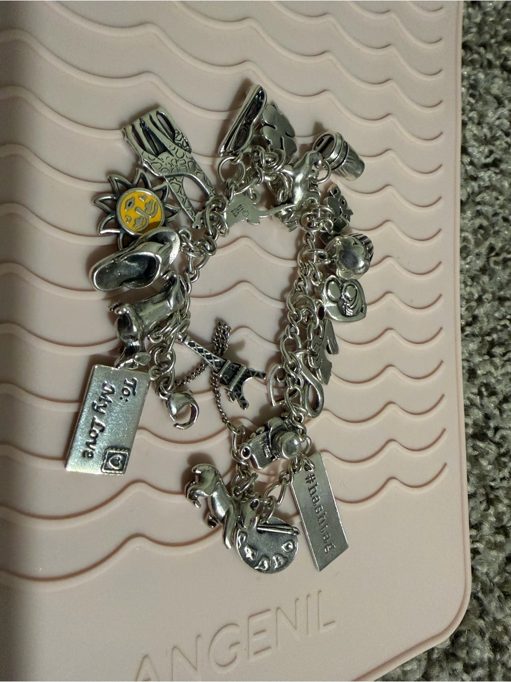James Avery charm bracelet with charms - Picture 2 of 3